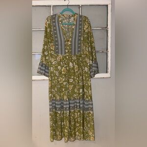 Floral Maxi Cottagecore Dress Plus size Prarie 1X